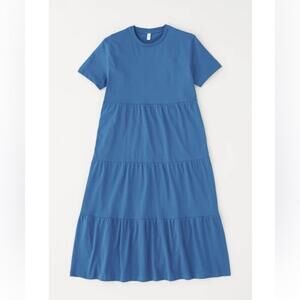 KOTN Tiered Short Sleeve Maxi Dress